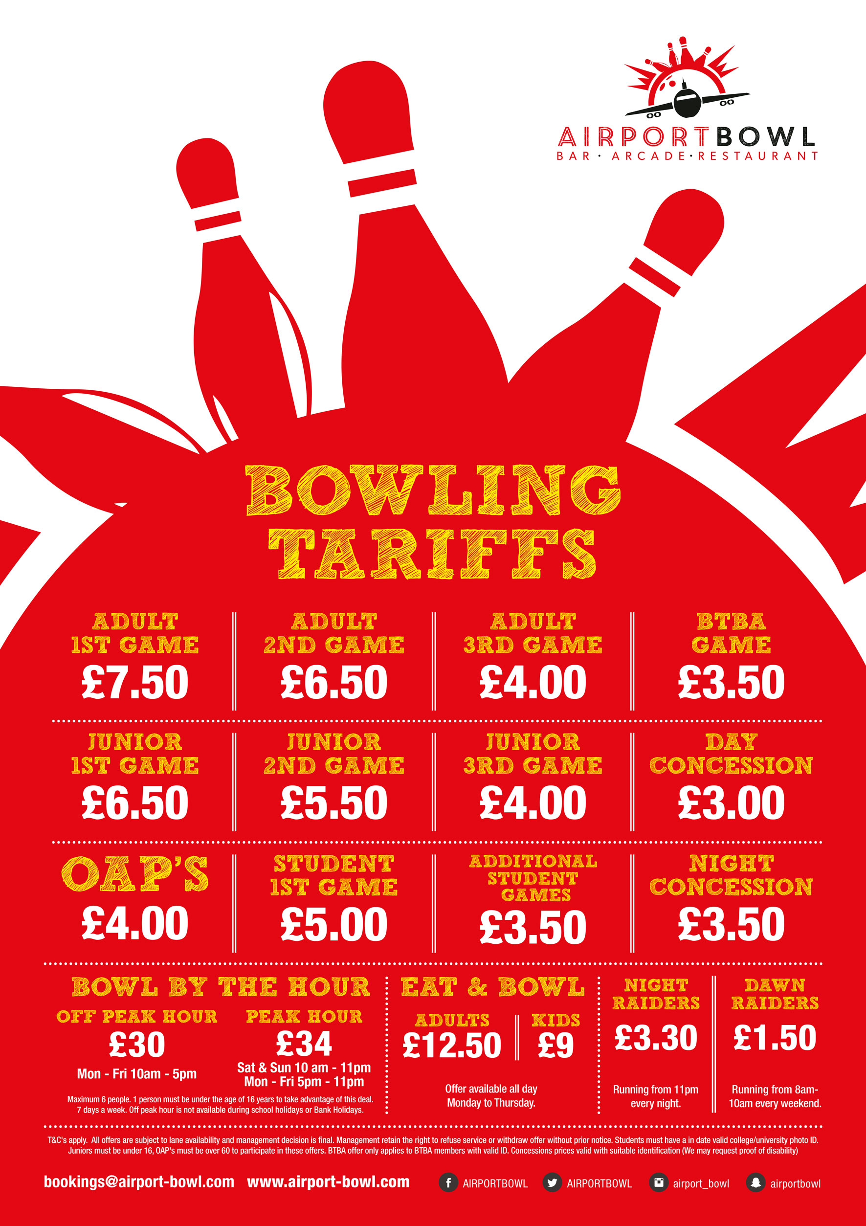 Bowling Tariff A1 Poster 2021 1 